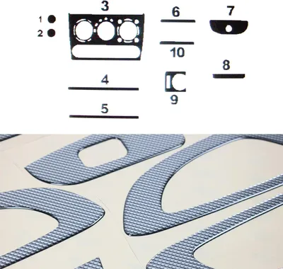 Immagine prodotto di Arredamento interno abitacolo per Opel Tigra 1994-2000 Carbon optic 10pz