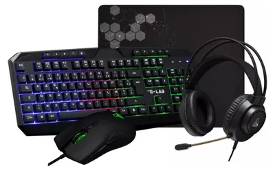 Image de Combo Clav+sour+casque+tapis. - The G-lab
