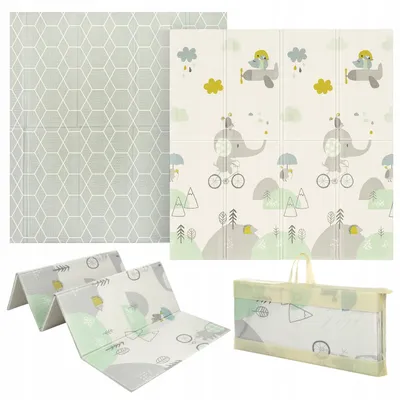 Produktbild von Primabobo faltbare Baby-Krabbelmatte XPE 150 × 180 × 1 cm, beidseitig
