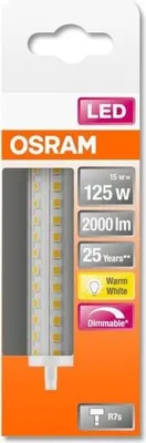 Zdjęcie produktu dla Lampa LED OSRAM LINE R7s 118 R7S 15 W przezroczysta