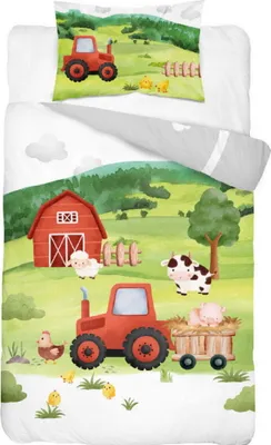 Produktbild von Pościel 100x135 do łóżeczka traktorek