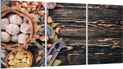 Produktbild von Herdabdeckplatten 3 teilig 30x52 Glaskeramikkochfeld Abdeckung Glas, Holz Gemüse