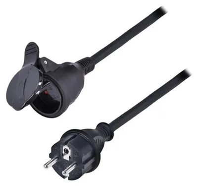 Zdjęcie produktu dla Przedłużacz – do użytku na zewnątrz, 10 m, 1 gniazdo, IP44, neopren H07RN-F 3×2,5 mm²