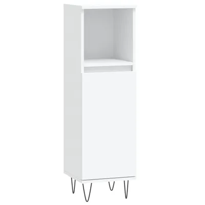Produktbild von "2026 MODERNE"Badschrank/Badezimmermöbel - Badkommode - Badezimmerschrank - Weiß 30x30x100 cm Holzwerkstoff - Vitrinenschrank CC2184636