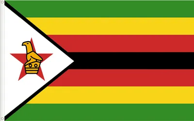 Simbabwe-Flagge, Standardqualität, 150 x 90 cm, groß