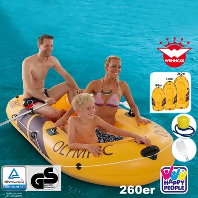 Obrázek produktu pro HAPPY PEOPLE koupací člun Olympic 260 ŽLUTÁ ŽLUTÁ -