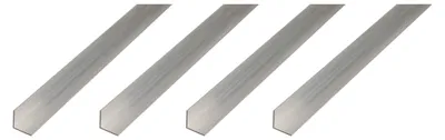 Zdjęcie produktu dla Profil Alberts 4 x BA, profil kątowy, aluminium, naturalny, 20 x 20 x 1 mm, długość 1 m
