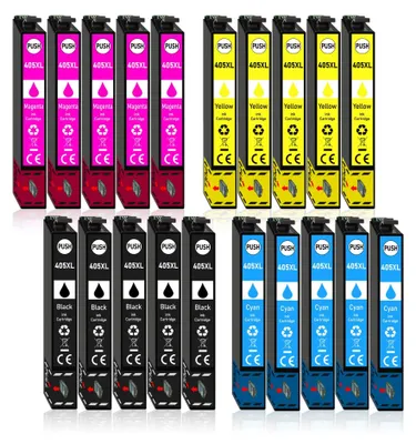 Produktbild von 20er Pack Druckerpatronen 405 405XL kompatibel für Epson WF-4825