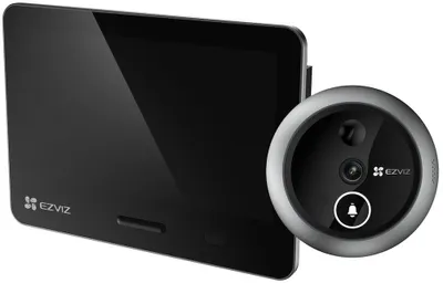 Productafbeelding van EZVIZ slimme beveiligingscamera EP4, Wi-Fi, 4K UHD (8 megapixels), 5,5 inch touchscreen, IP54, zilver