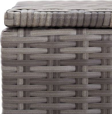 vidaXL Zahradní polštářový box šedý 120x50x60 cm polyratan
