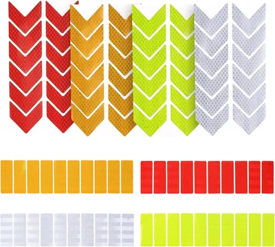 Zdjęcie produktu dla Reflektorujące naklejki - 88 sztuk - Wodoodporne