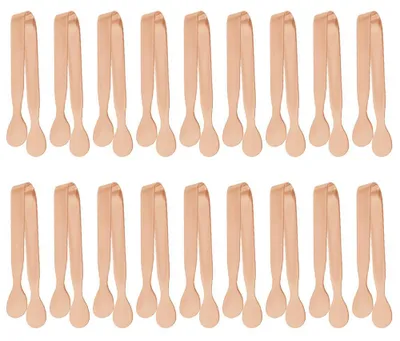 Produktbild von Mini-Servierzange, Eiszange, Küchenzange, Vorspeisenzange für Kaffeebar, Teeparty, Dessertparty, Roségold, 410