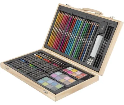 Immagine prodotto di Cartella creativa in legno 79 pezzi