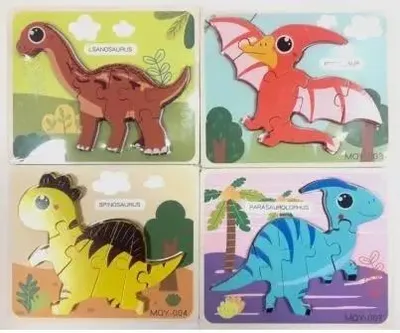 Immagine prodotto di Puzzle in legno con i dinosauri - TOYS Paweł Wojda