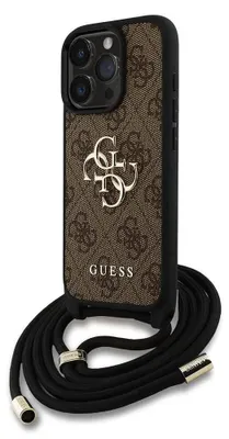 Immagine prodotto di GuessPoliuretano4g Metal Logo Crossbody Strap Iphone 15 Pro Max Handyhülle Braun Braun One Size