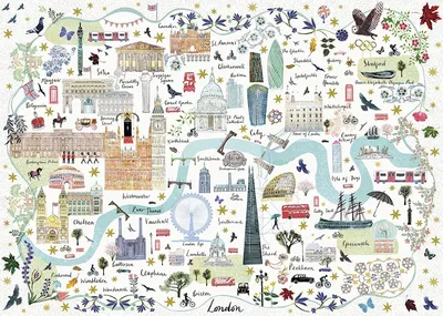 Obrázek produktu pro GIBSONS puzzle mapa Londýna 1000 dílků