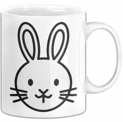 Produktbild von Kaninchen Hase Tierliebhaber Tasse Geschenk Lustige Geschenkidee Spruch (Weiß)