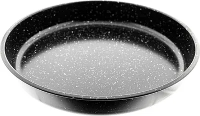 Produktbild von 3er Set Backblech aus Granit in Schwarz 32/36/40 cm Backofenblech Tepsi