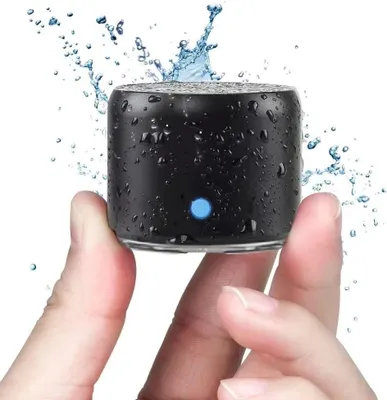 Zdjęcie produktu dla Przenośny głośnik Bluetooth - Mini głośnik - Odtwarzanie muzyki na zewnątrz - Wodoodporność IP67 - 12 godzin pracy na baterii - Czarny