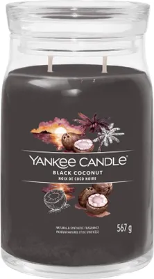 Produktbild von Yankee Candle Signature, Zylinder, Schwarz, Zedernholz, Kokosnuss, 90 h, 1 Stück(e)