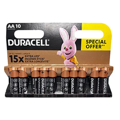 Image de Duracell Baterijos DURACELL AA, 10 vnt