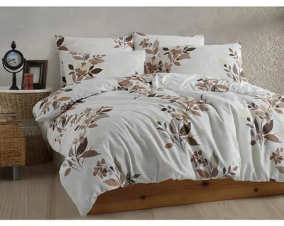 Immagine prodotto di Biancheria da letto in flanella, 140x200 cm, 70x90 cm, colore marrone Liby