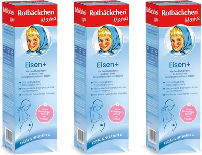 Produktbild von ROTBÄCKCHEN Mama Eisen+ 3er Pack (3 x 450 ml)