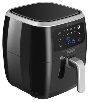 Zdjęcie produktu dla ECG AF 6000, Frytkownica na gorące powietrze, 7 l, 30 °C, 200 °C, Pojedyńczy, Czarny