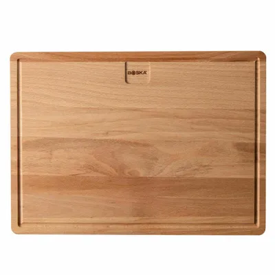 Produktbild von Boska Dining Board Amigo L / Servierbrett / Europäisches Buchenholz / Dinnerbrett mit Auffangrinne / 39 x 28 cm