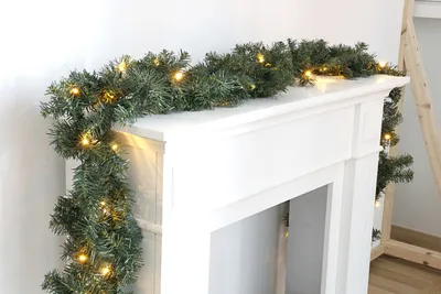 Produktbild von LED-Tannengirlande Weihnachtsgirlande 5m mit 40 LEDs warmweiß