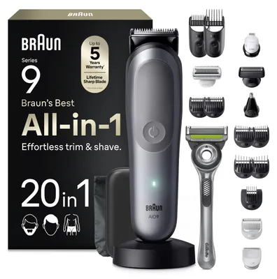 Obrázok produktu pre Braun AIO9540, Strieborná, Batérie, 120 min, Zabudovaná batéria