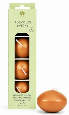 Obrázek produktu pro ARÔME Plovoucí svíčky, oranžové