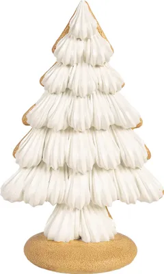 Immagine prodotto di Clayre & Eef Decorazione natalizia Albero di Natale 17x11x26 cm Beige Poliresina