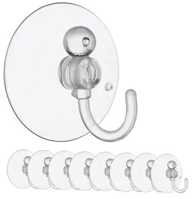 Obrázek produktu pro Držák na háčky - 3,5 cm, přísavka - balení 8 kusů