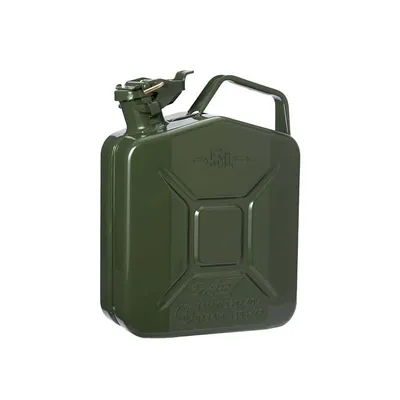 Produktbild von Oxid7® 3x Benzinkanister Kraftstoffkanister Metall 5 L Olivgrün mit UN-Zulassung inkl. Ausgießer Bauart für Benzin Diesel Kraftstoff Kanister