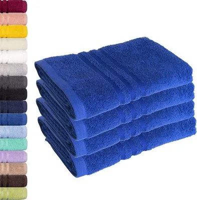 Produktbild von Famanu Handtuchset 4 Stück 50x100 cm - Königsblau
