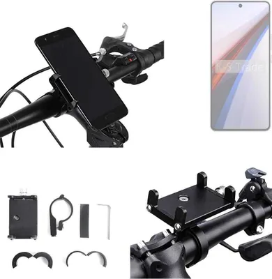 Produktbild von K-S-Trade Handyhalterung für das Fahrrad kompatibel mit Vivo IQOO 12 Halter Lenkstange Fahrradhalterung Motorrad Bike Mount Befestigung Smartphone