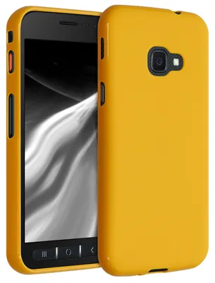 Produktbild von kwmobile Handyhülle für Samsung Galaxy Xcover 4 / 4S Hülle - TPU Case - Kabelloses Laden - Schutzhülle Cover in Honiggelb