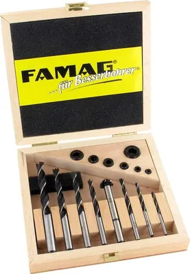 Produktbild von Famag CV-Spiralbohrer-+Tiefeneinstellringsatz 15-tlg. mit Krauskopf Ø 16 mm *3