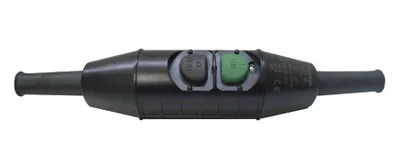 Produktbild von BACHMANN PRCD-K 230 V, 16 A, 30 mA, Schnurzwischengerät schwarz, IP55