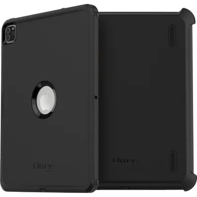 Produktbild von OtterBox Defender Hülle für Apple iPad Pro (3. Generation), iPad Pro (4. Generation), iPad Pro (5. Generation) Tablet, Apple Pencil - Schwarz - Schmutzabweisend, Stoßfest, Abriebfest, Sturzsicher, Staubfest, Flusenresistent - Polycarbonat, Synthetischer Gummi - 32,8 cm (12,9 Zoll) Maximum Screen Size Supported