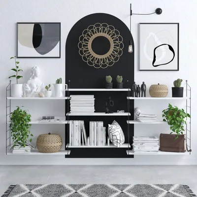 Immagine prodotto di Skye Decor, Lungo, libreria, bianco, 100 % MELAMINE COATED SLIPBOARD, 85 x 20 x 216 cm