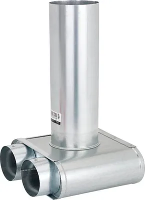 Produktbild von STIEBEL ELTRON Deckenauslass LVS U 75-100-2 von 2 x DN 75 auf DN 100 - 232116