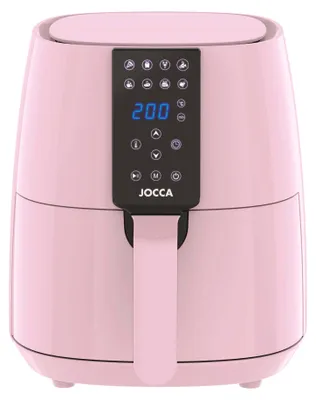 Produktbild von Jocca Heißluftfritteuse 3,8L 1450W Airfryer LED Touch 8 Programme fettarm Rosa