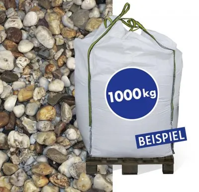Produktbild von Gartenkies für Ziergärten und Wege, Quarzkies 8-16mm, 1.000 kg im Sack