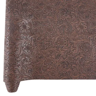 Imagen del producto de Cuero envejecido con relieve floral, ideal para proyectos de manualidades