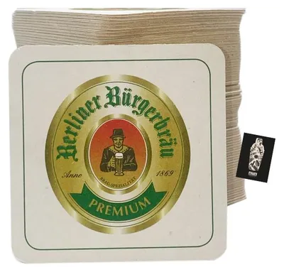 Produktbild von Berliner Bürgerbräu Bierdeckel 1 Packung - 70 Stück