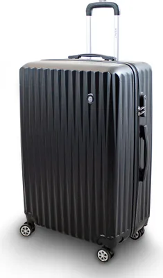 Produktbild von Barut Trolley Hartschalen Koffer Hartschalenkoffer Hardcase Größe XL - Modell General (Schwarz) MS-17246