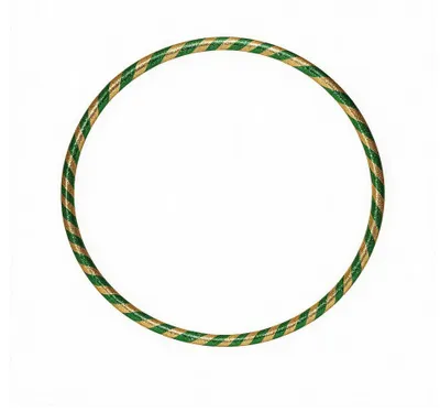 Immagine prodotto di Hula Hoop Verde/Oro Brillante - 75 cm