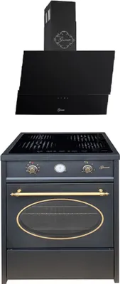 Produktbild von GURARI GCH E 612 BL r Induktions Standherd + GCH 268 Bl 6 Prime Dunstabzugshaube 60cm